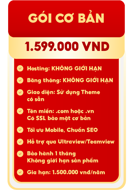 Thiết kế website chuẩn SEO giá rẻ có những gì?